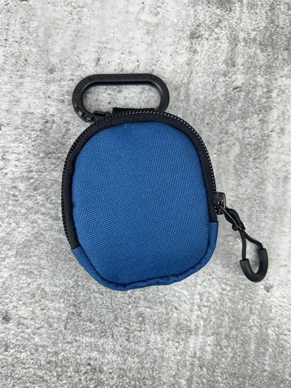 Органайзер - чохол для навушників (ключниця) на карабіні, Синій — FAMK