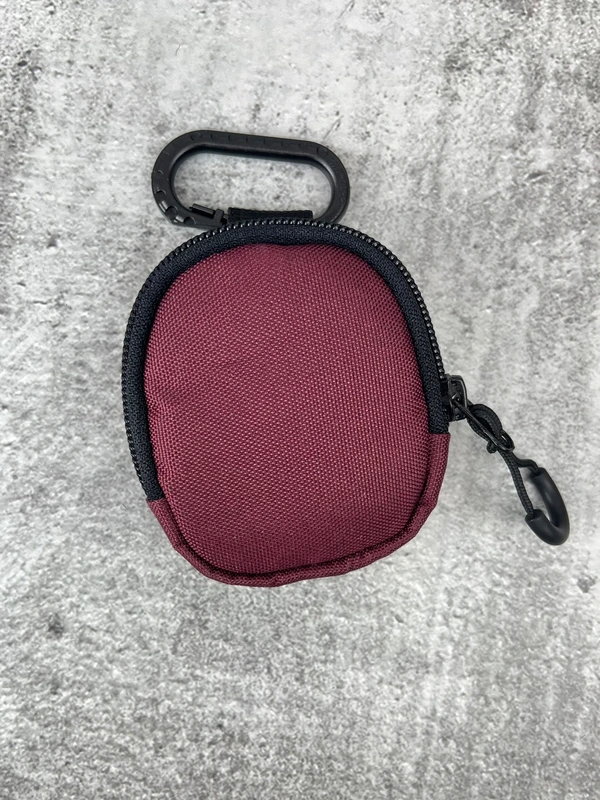 Органайзер - чохол для навушників (ключниця) на карабіні, Бордовий — FAMK