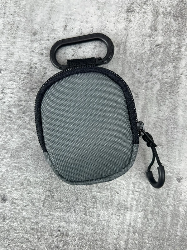 Органайзер - чохол для навушників (ключниця) на карабіні, Темно-сірий — FAMK