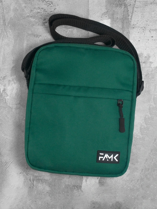 Чоловіча сумка месенджер (через плече) Famk , Темно-зелений