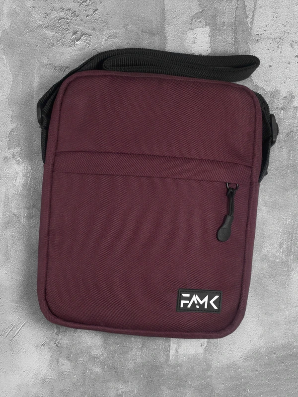 Чоловіча сумка месенджер (через плече) Famk , Бордовий