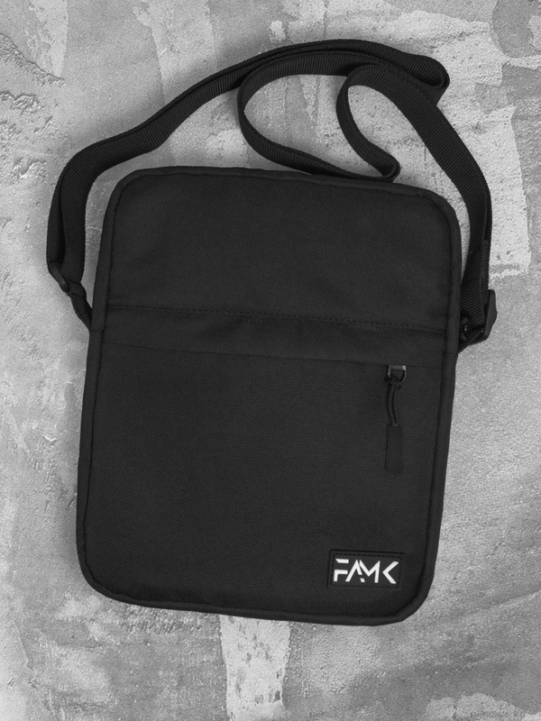 Чоловіча сумка месенджер (через плече) Famk , Чорний