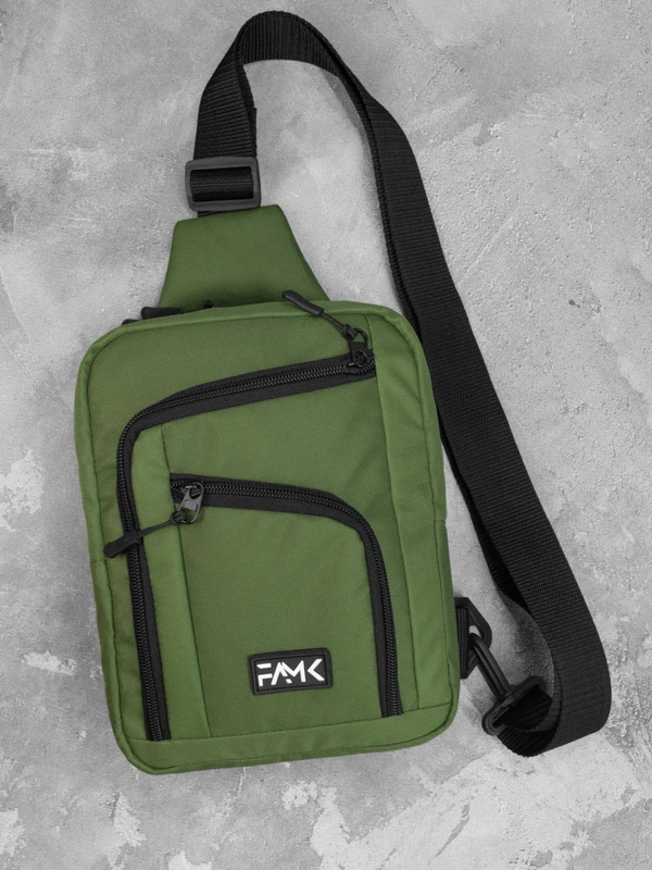 Чоловіча сумка нагрудна (слінг) Famk , Хакі
