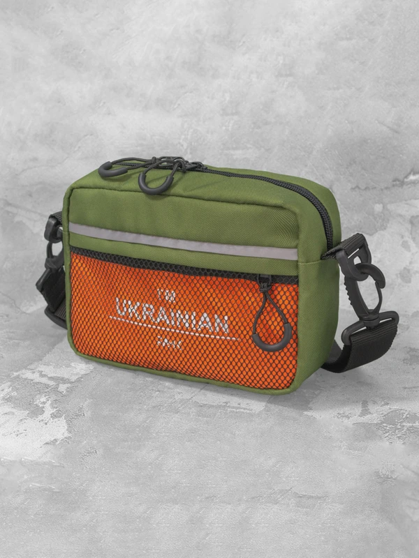 Сумка через плече для чоловіків та жінок FAMK CBR3 , Хакі