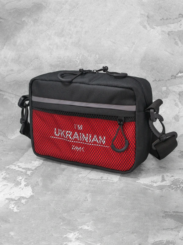 Сумка через плече для чоловіків та жінок FAMK CBR3 , Червоний