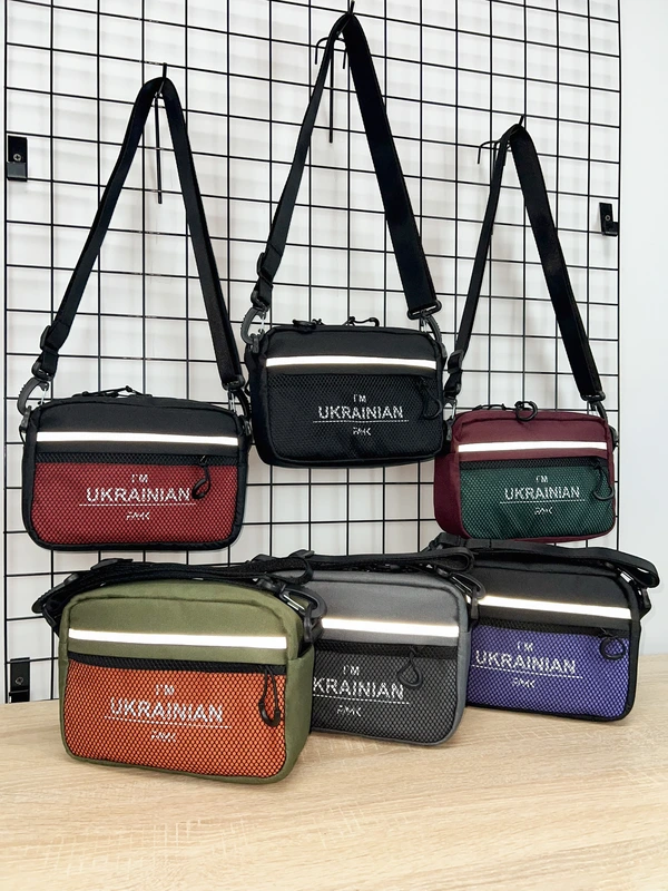 Сумка через плече для чоловіків та жінок FAMK CBR3 , Фіолетовий