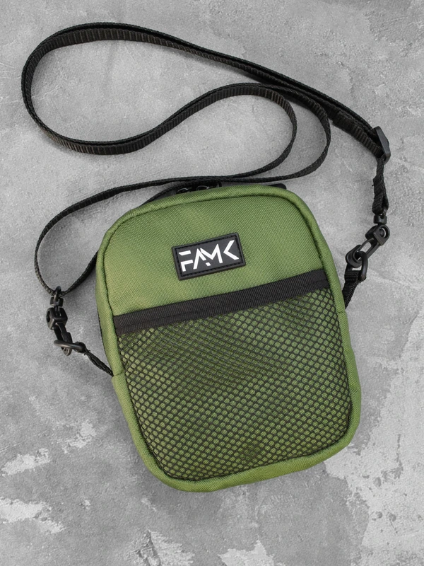 Маленька сумка месенджер (через плече) для чоловіків та жінок FAMK MBR5 , Хакі