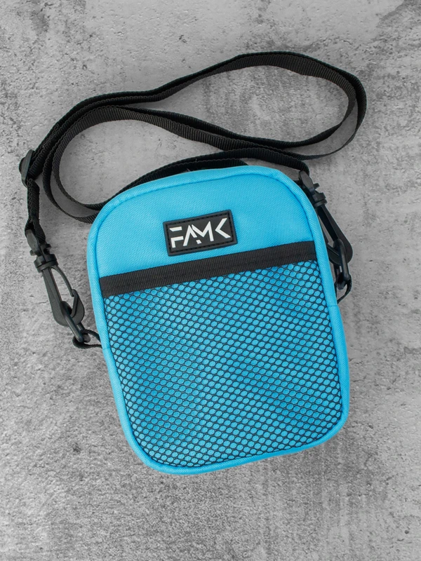 Маленька сумка месенджер (через плече) для чоловіків та жінок FAMK MBR5 , Блакитний