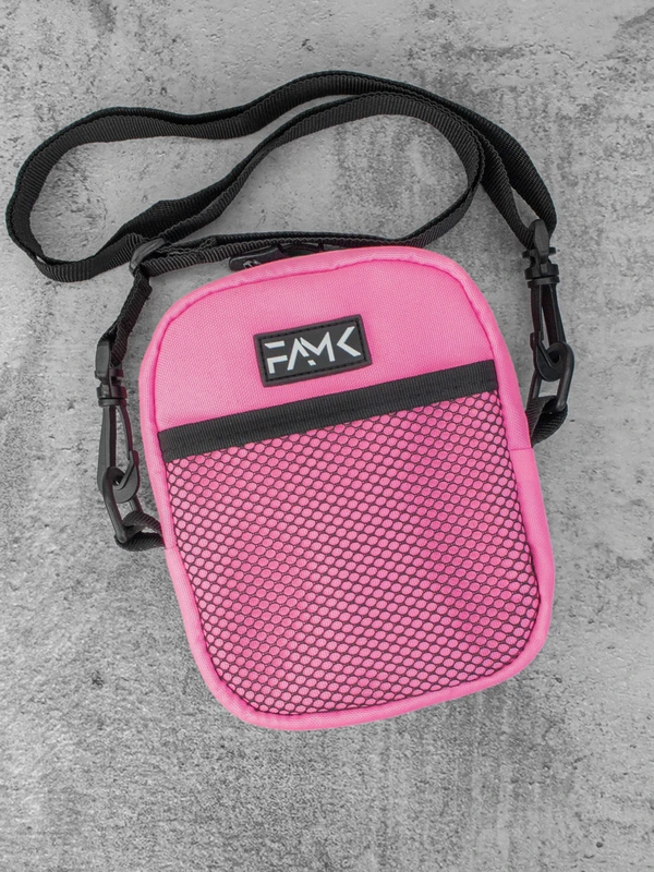 Маленька сумка месенджер (через плече) для чоловіків та жінок FAMK MBR5 , Рожевий