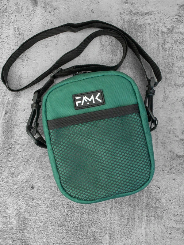 Маленька сумка месенджер (через плече) для чоловіків та жінок FAMK MBR5 , Темно-зелений