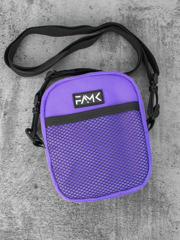 Маленька сумка месенджер (через плече) для чоловіків та жінок FAMK MBR5 , Фіолетовий