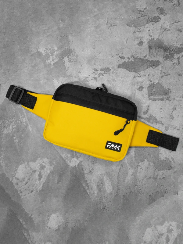 Сумка на пояс (Бананка) для чоловіків та жінок Famk R3 , Жовтий