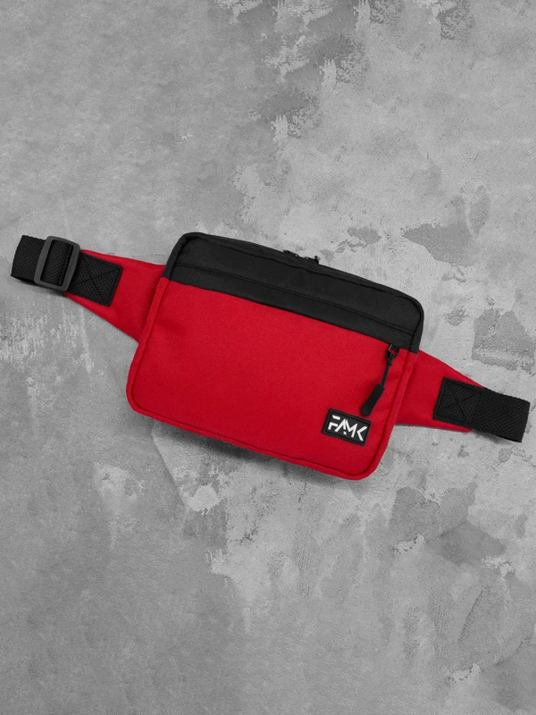 Сумка на пояс (Бананка) для чоловіків та жінок Famk R3 , Червоний