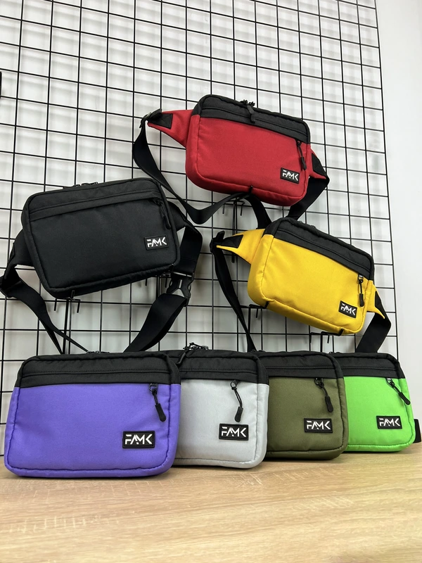 Сумка на пояс (Бананка) для чоловіків та жінок Famk R3 , Сірий