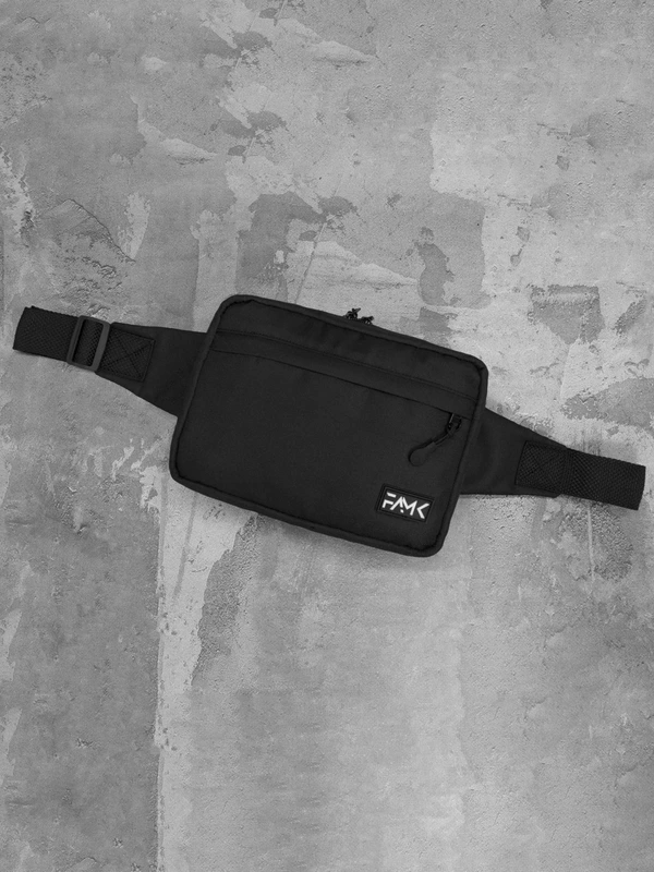 Сумка на пояс (Бананка) для чоловіків та жінок Famk R3 , Чорний
