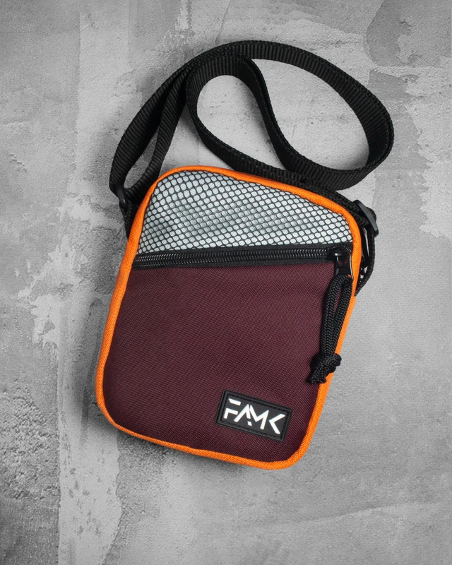 Сумка через плече для чоловіків та жінок Famk МСR4 , Бордовий