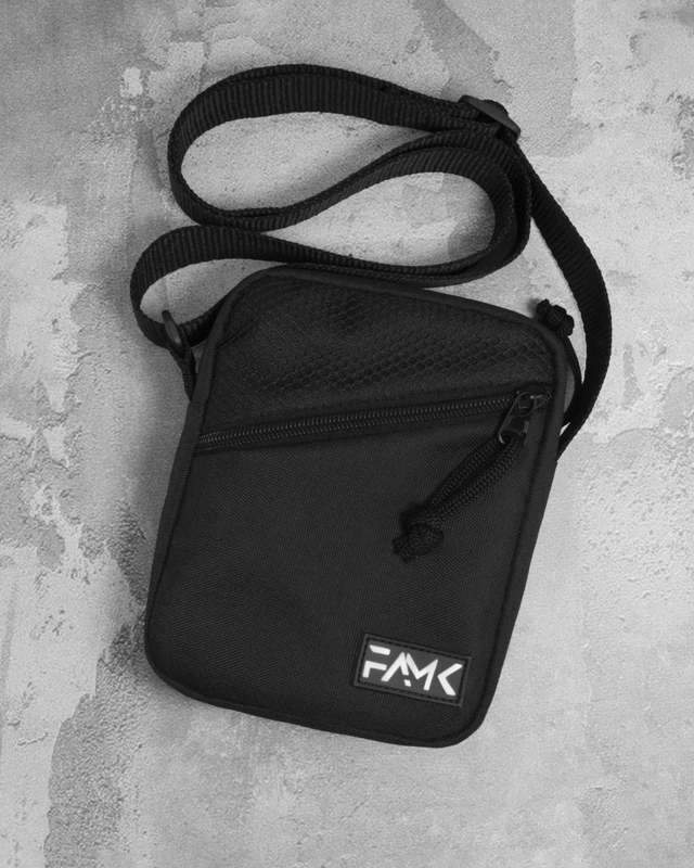 Сумка через плече для чоловіків та жінок Famk МСR4 , Чорний