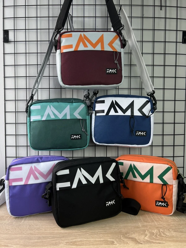 Сумка через плече для чоловіків та жінок Famk SMR3 2.0 , Бордовий