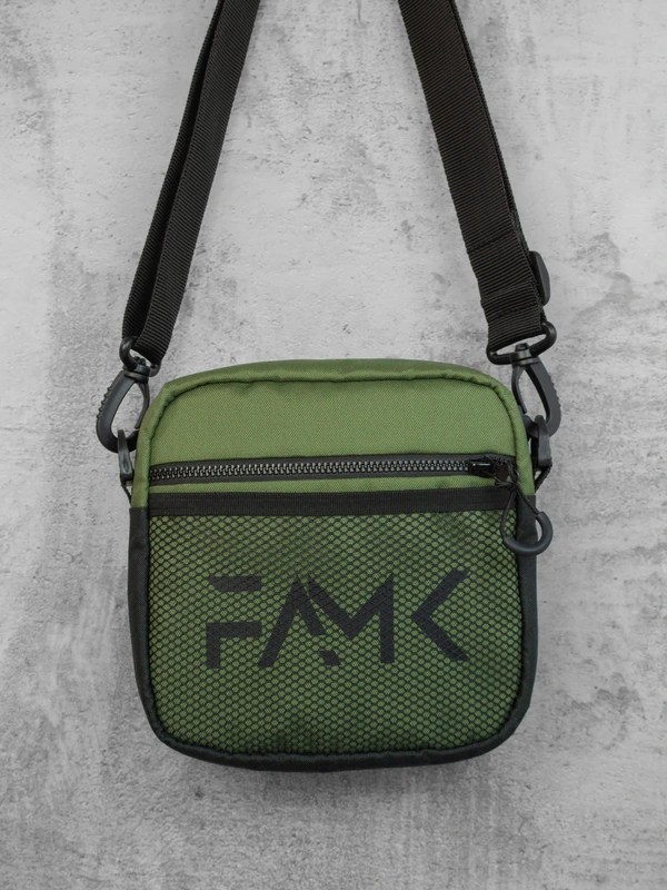 Сумка через плече для чоловіків та жінок FAMK SQR4 , Хакі