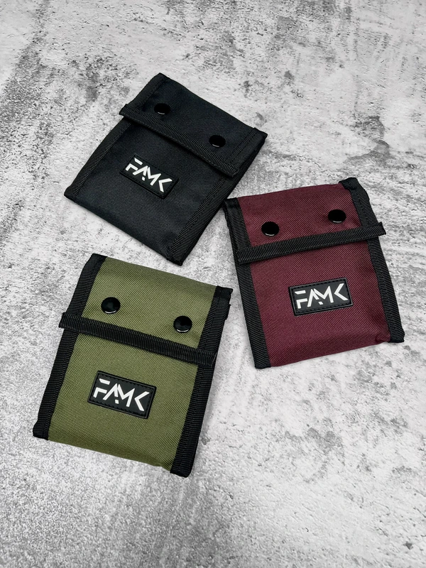 Гаманець (портмоне) на кнопках для чоловіків та жінок FAMK Tri-fold , Хакі — FAMK