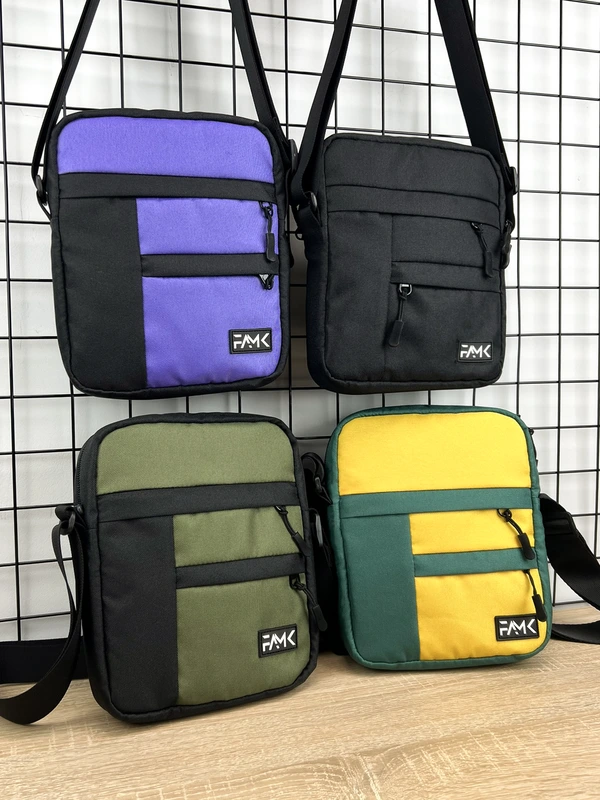 Сумка месенджер (через плече) для чоловіків та жінок Famk WPM , Темно-зелений