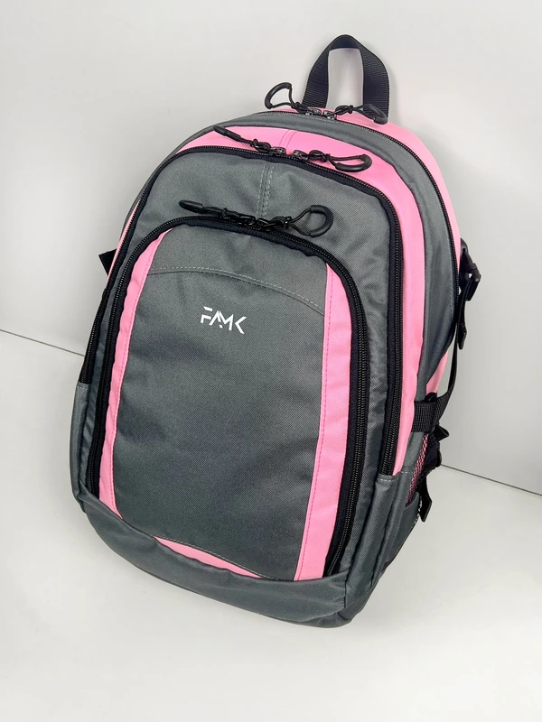 Рюкзак міський текстильний на 20 л FAMK Urban 01  для чоловіків та жінок, Рожевий