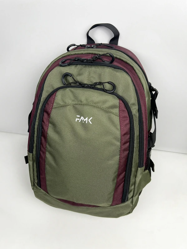 Рюкзак міський текстильний на 20 л FAMK Urban 01  для чоловіків та жінок, Бордовий