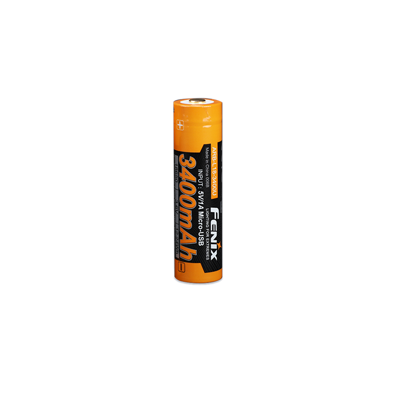 Акумулятор 18650 Fenix (3400 mAh) micro usb зарядка — Fenix
