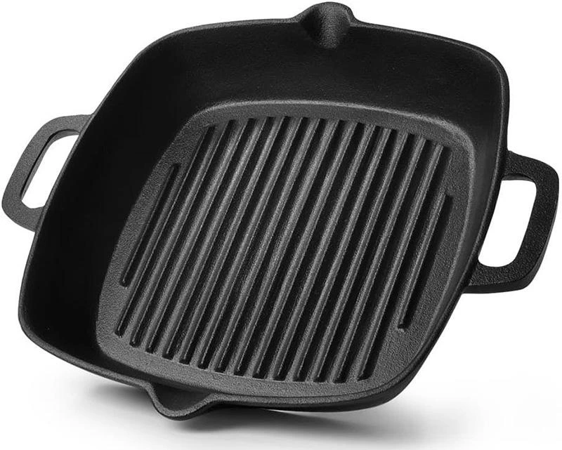 Сковорода-гриль чавунна Fissman Naestved 26х26см з литими ручками
