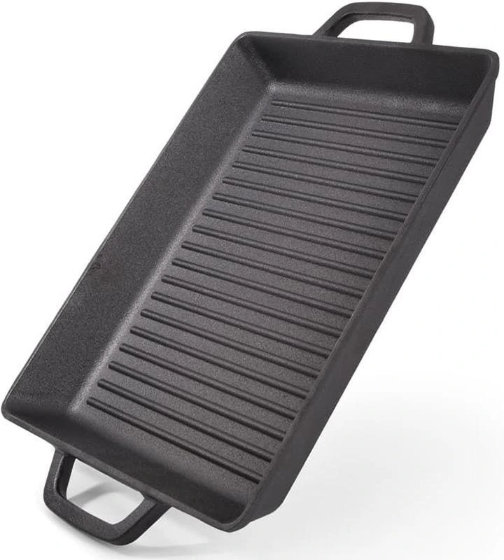 Сковорода-гриль чавунна Fissman Naestved 32.5х27х4см з литими ручками