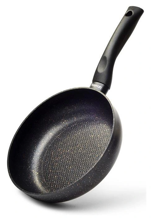 Сковорода-сотейник Fissman Promo Ø26см з антипригарним покриттям TouchStone (кам'яна крихта) — Fissman