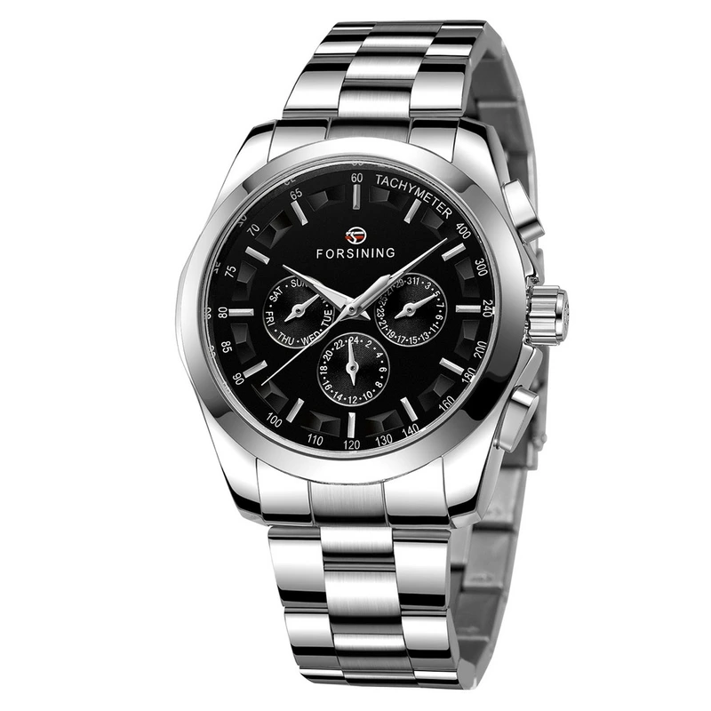 Forsining 6917 Silver-Black