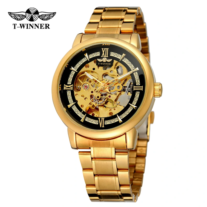 Forsining 8173 Gold-Black Steel — Forsining