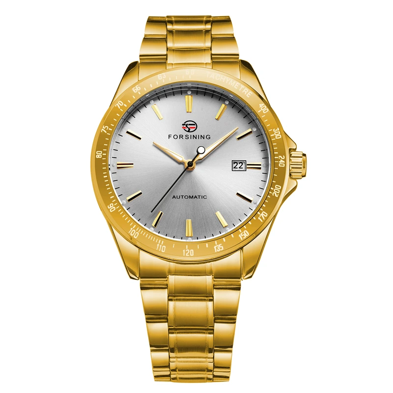 Forsining 8294 Gold-White Steel