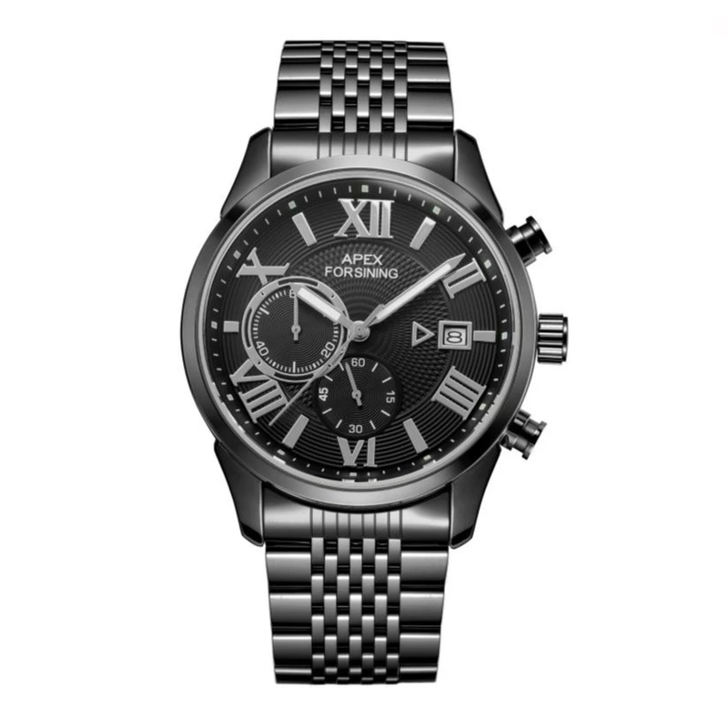 Forsining 8304 AII Black Steel