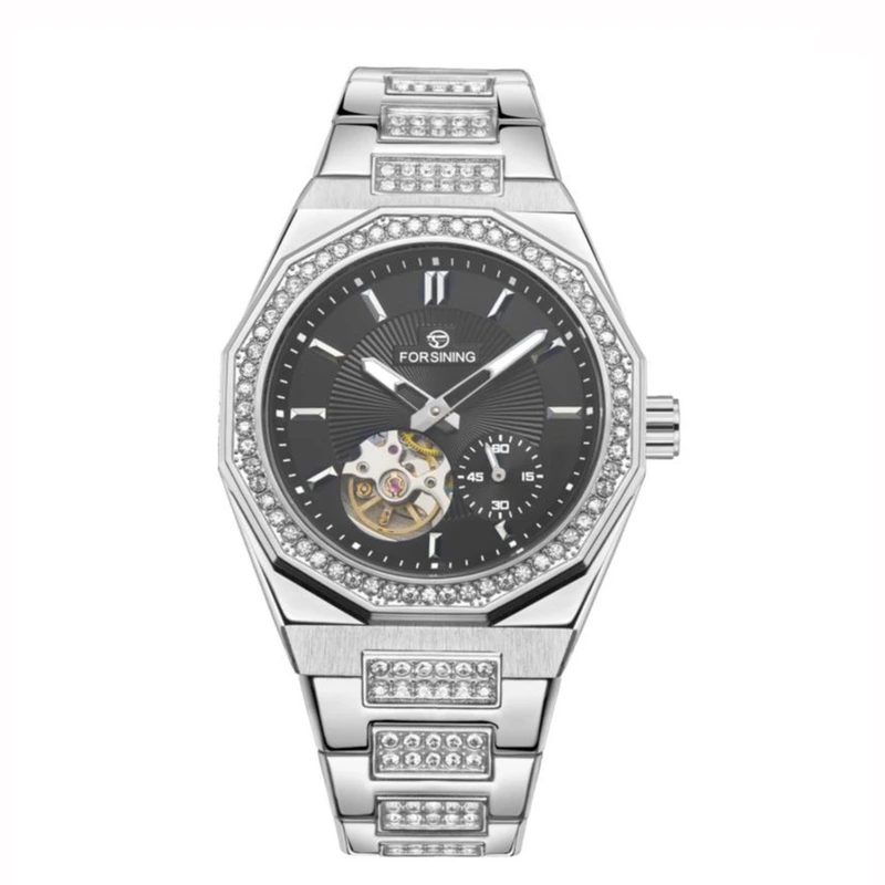 Forsining 831 Silver-Black Steel