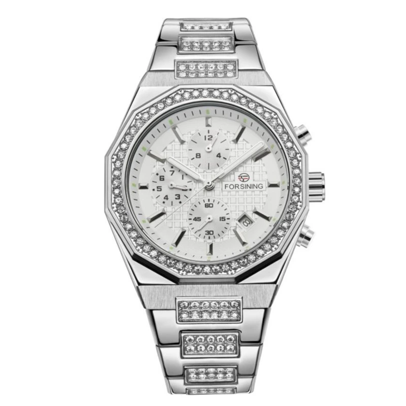 Forsining 8314 Silver-White Steel