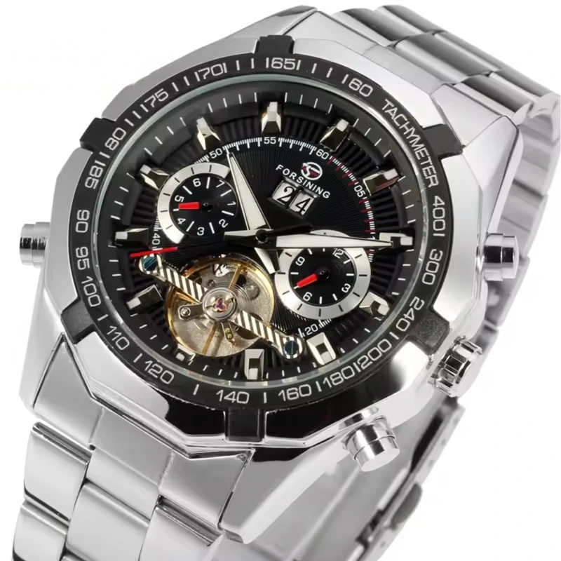 Чоловічий механічний годинник Forsining Texas