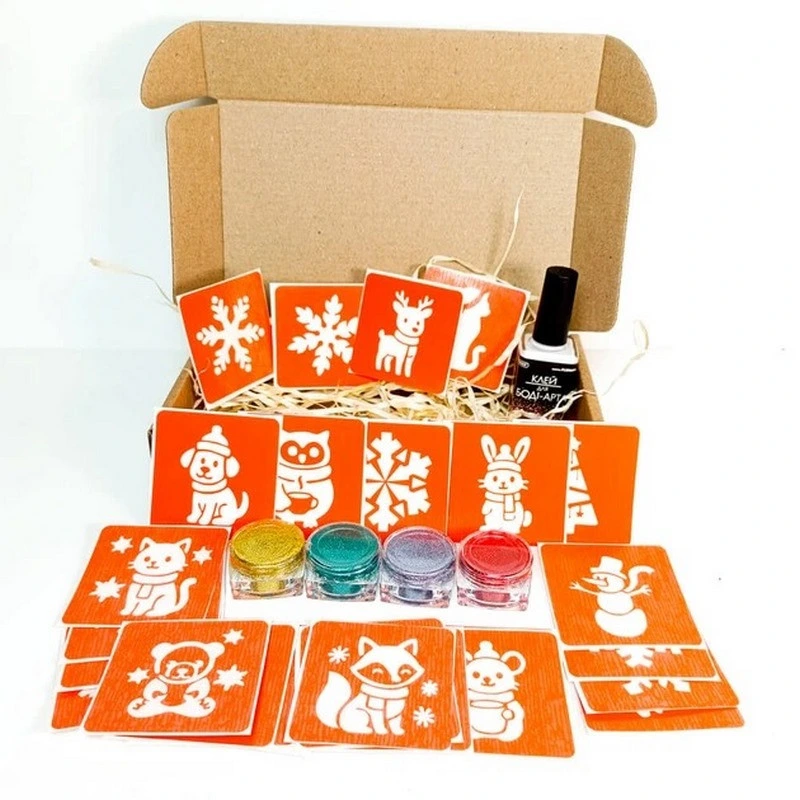 Набір для біо-тату "Зима - глітер" set-winter-glitter