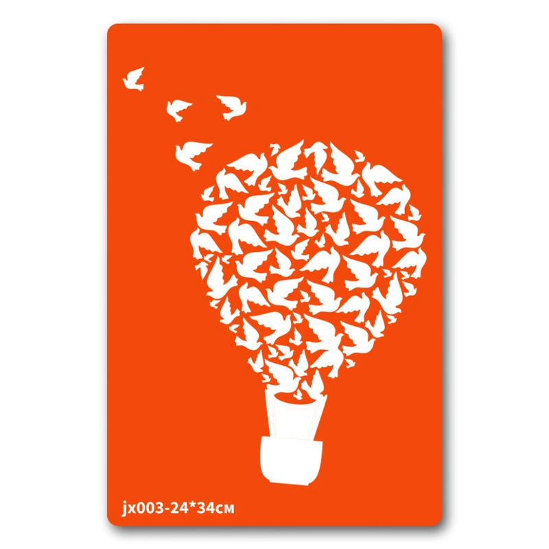 Трафарет для біо-тату Аеростат jx003-24*34см, розмір 24 х 34см — Fresh Tattoo