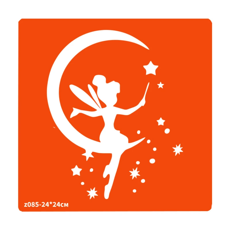 Трафарет для біо-тату Фея z085-24*24см, розмір 24х24см — Fresh Tattoo