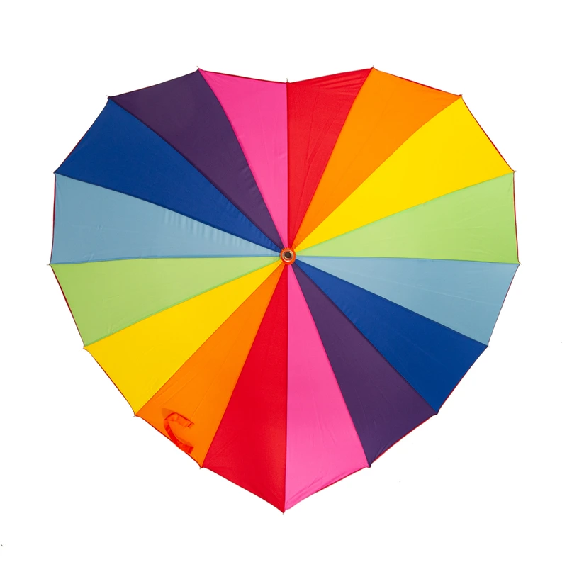 Парасолька жіноча Fulton L909-040416 Heart Walker-1 Rainbow (Веселка)
