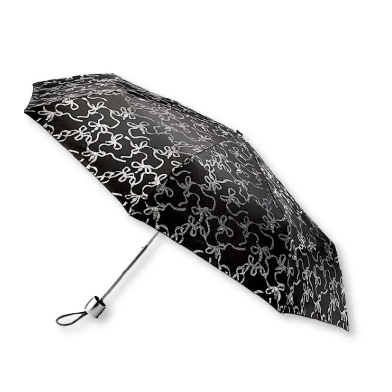 Парасолька жіноча Fulton L354-042052 Minilite-2 Glitter Bow (Блискучий бант) — Fulton