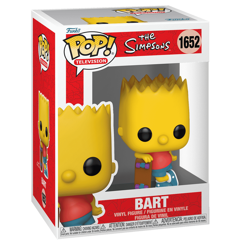 Барт зі скейтбордом - Funko POP Simpsons #1652: Bart with Skateboard