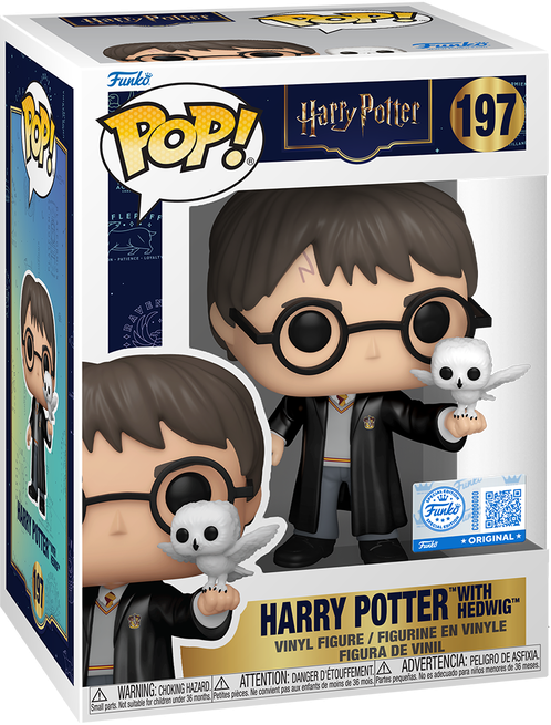 Гаррі Поттер і Гедвіґа - Funko Pop Harry Potter #197: Harry Potter with Hedwig — Funko