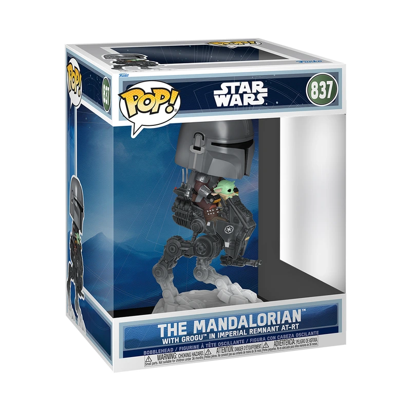 Ігрова фігурка FUNKO POP! Rides серії "Мандалорець і Ґроґу" - МАНДО З ҐРОҐУ НА ВСЮДИХОДІ