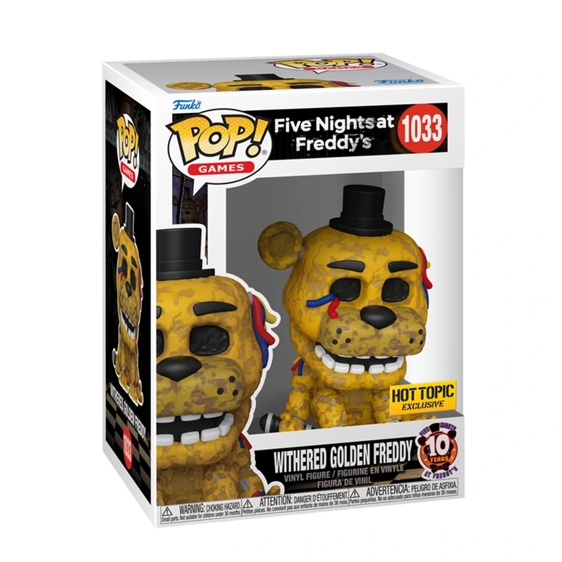 Ігрова фігурка FUNKO POP! серії "5 ночей у Фредді" - ПОЛАМАНИЙ ЗОЛОТИЙ ФРЕДДІ