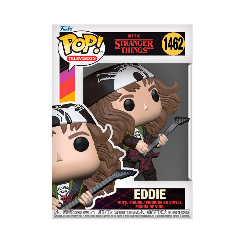 Ігрова фігурка FUNKO POP! серії "Дуже дивні справи" - МИСЛИВЕЦЬ ЕДДІ З ГІТАРОЮ — Funko