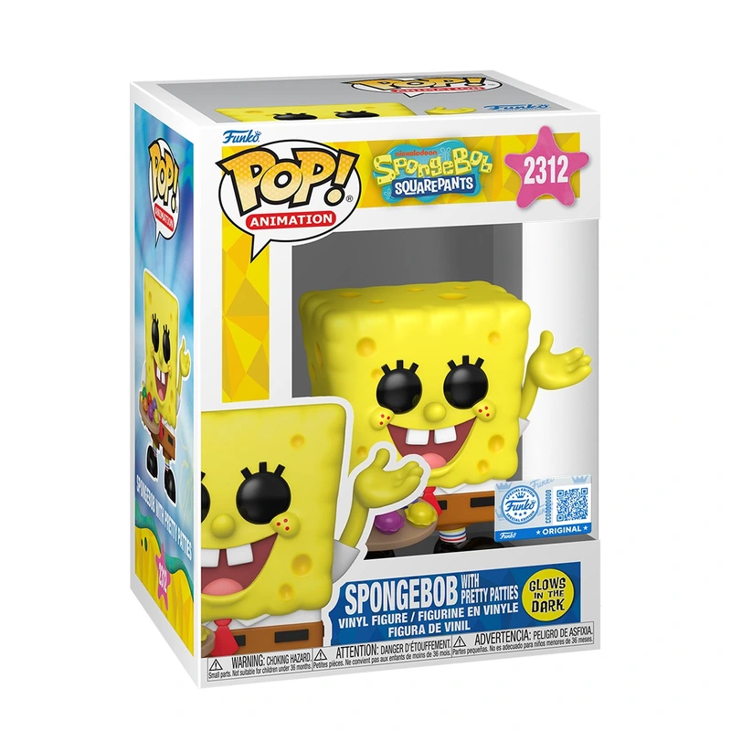 Ігрова фігурка FUNKO POP! серії "Губка Боб Квадратні Штани" - ГУБКА БОБ З КРАБСБУРГЕРАМИ (GW)
