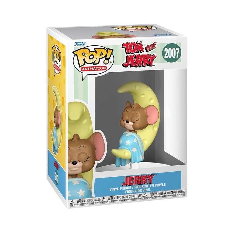 Ігрова фігурка FUNKO POP! серії "Том і Джеррі" S4 - ДЖЕРРІ НА СИРНОМУ МІСЯЦІ — Funko